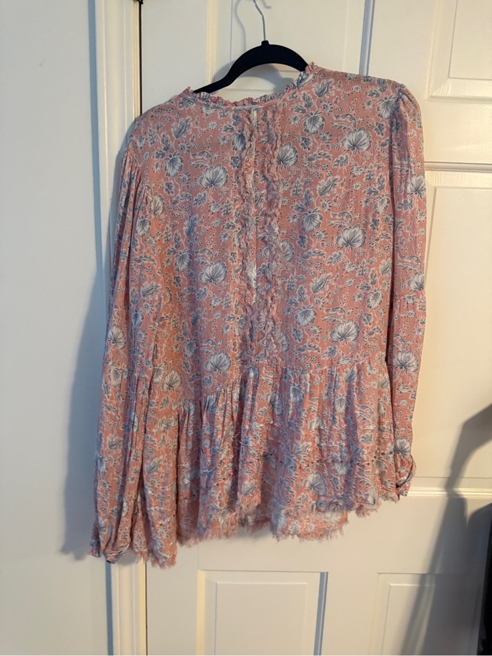William Rast Pink Floral Button-Front Tunic - Picture 2 of 3